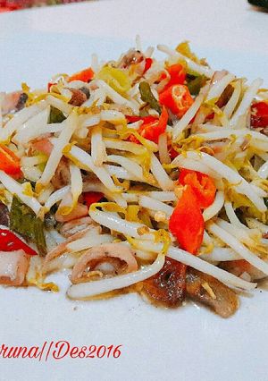 Foto resep Tumis tauge cumi asin