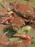 Rajungan kuah santan pedas