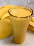 Batido de mango, leche y avena