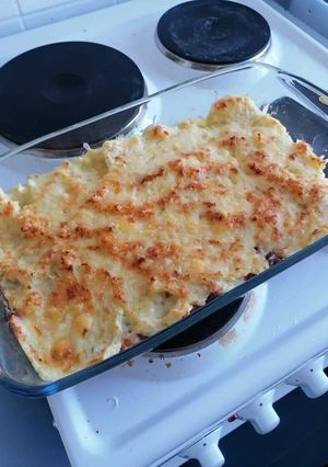 A picture of Corn beef bake.