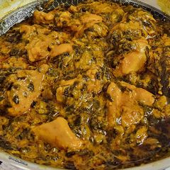 A picture of Methi Chicken.