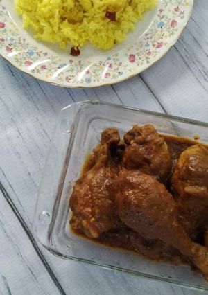 স্পাইসি চিকেন লেগ কারী 🍗🍚 রেসিপির প্রধান ছবি