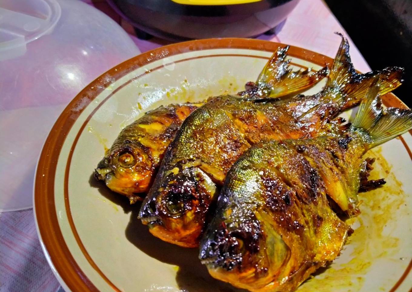 Ikan bawal bakar teflon
