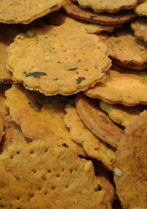 A picture of Baked Methi Puri.