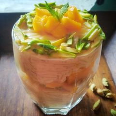 Mango seviyan pudding A picture of Mango seviyan pudding.