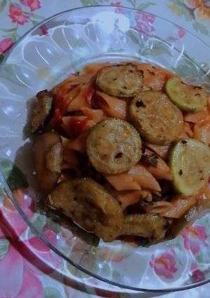 عکسی از دستور پنه سبزیجات رژیمی زی زی کوک😍🍝👩🏻‍🍳