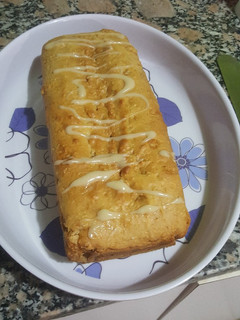Una foto de Budín de coco y vainilla