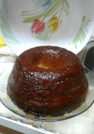 Una foto de Budín de pan con pasas de uvas