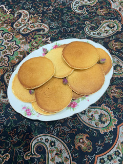 عکسی از دستور پنکیک هل و گلاب