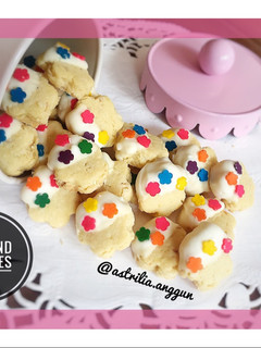 Foto resep Almond cookies celup coklat
