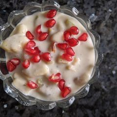 Curd fruit salad A picture of Curd fruit salad.