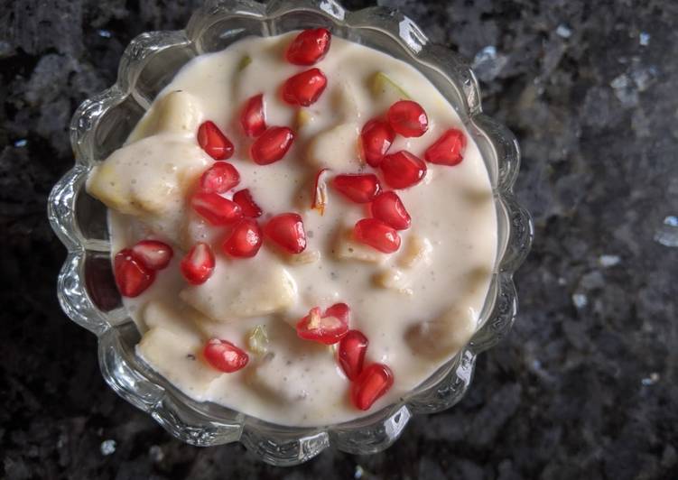 How to Make Speedy Curd fruit salad
