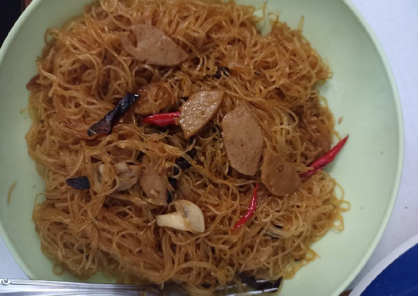 Bihun Goreng Jamur Baso