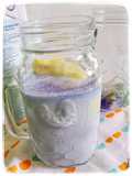 Es Susu Yakult Bunga Telang Lemon Float