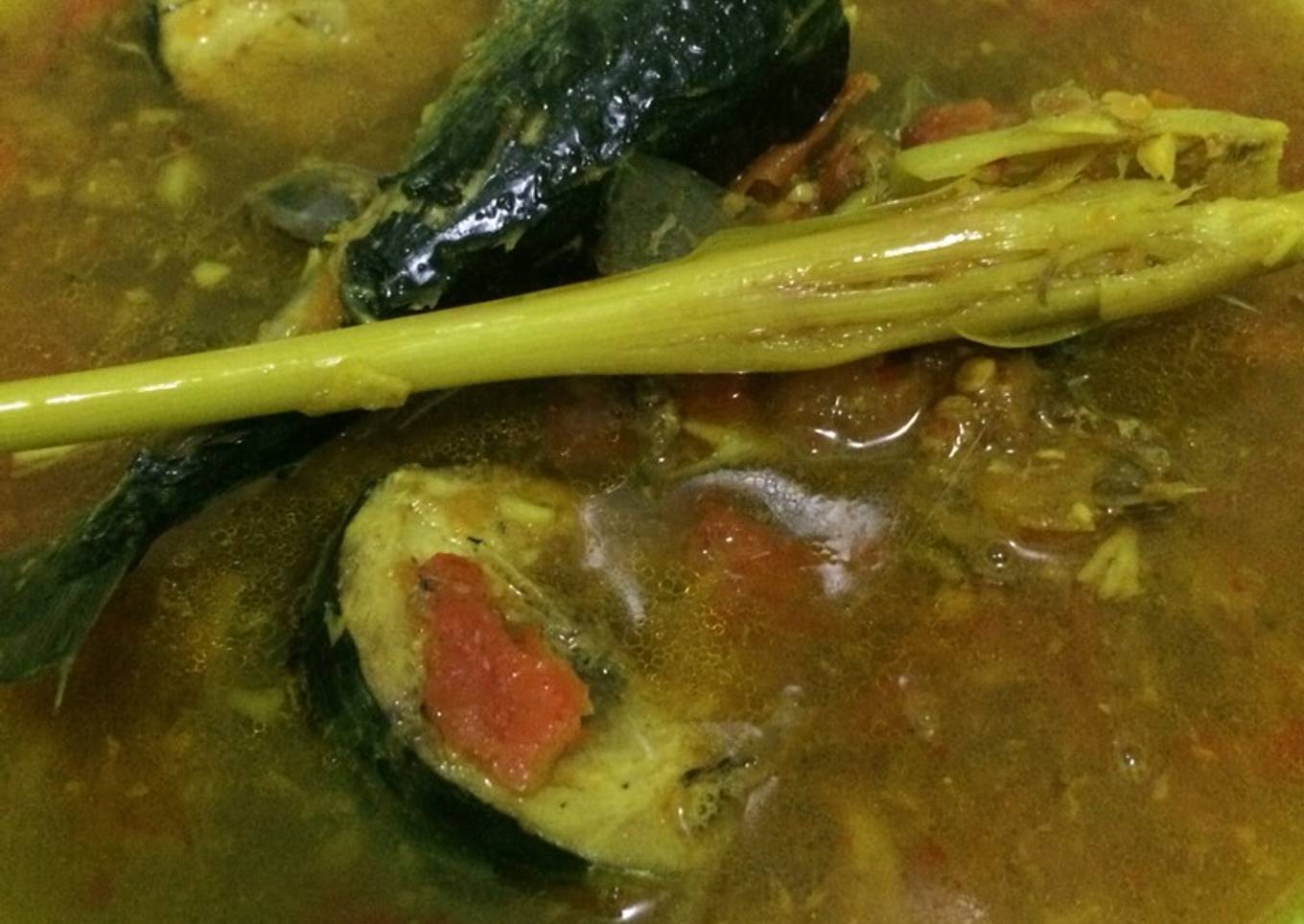 Ikan Cakalang (tongkol) woku rica