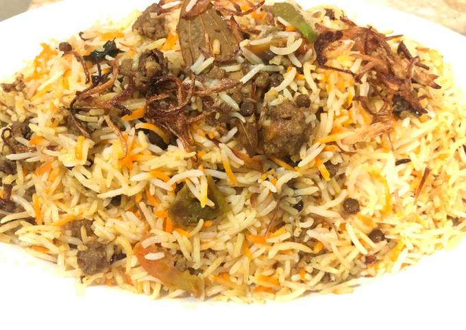 Daal Qeema Biryani