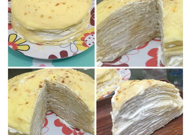 Resep Original Crepe Cake Vanilla Yang Lezat