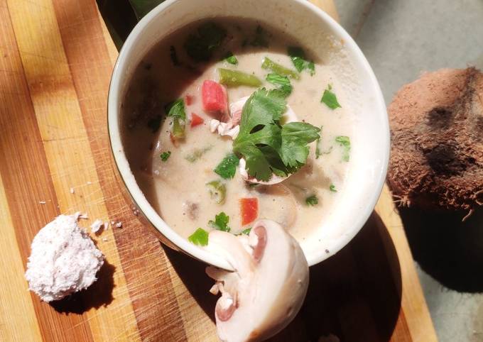 Recipe of Homemade Mushroom Coconut Soup