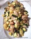 #204 Bocconcini di tacchino con zucchine e patate in friggitrice ad aria