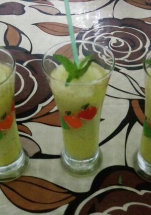 صورة لوصفة سلاش الليمون 🍋 والنعنع 🌱