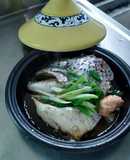 日式燒肉醬蒸鮭魚頭