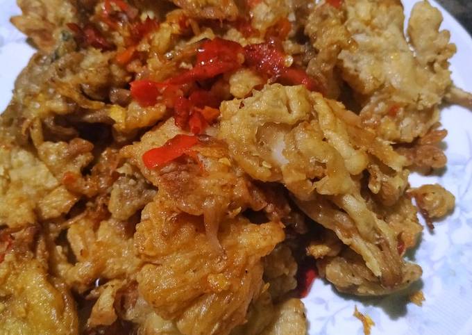 Jamur crispy sambel rica