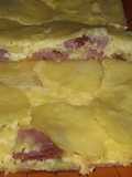 Pastel de papas, panceta/bacón y queso