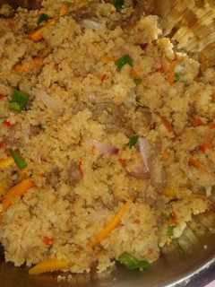 Fried couscous ainihin hoton girkin