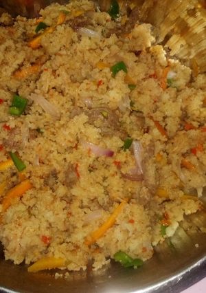 Fried couscous ainihin hoton girkin