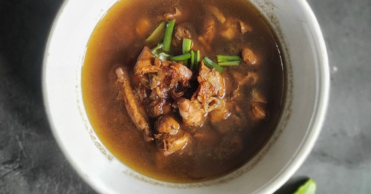 Rawon Ayam dengan Bumbu Instan