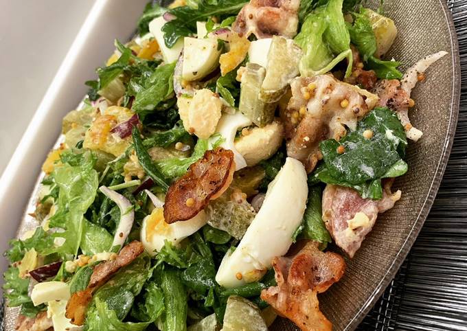 Салат деревенский с беконом 😋