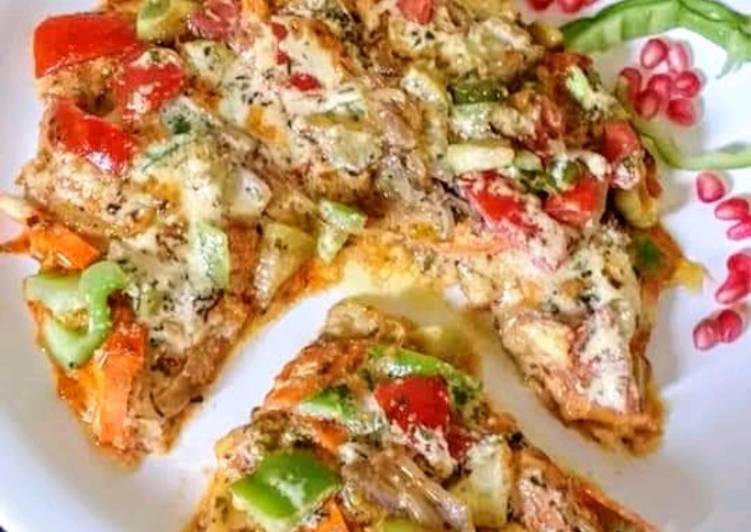 Bottle gourd(Lauki) Uttapam Pizza