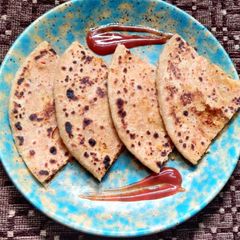 Achari sattu paratha A picture of Achari sattu paratha.
