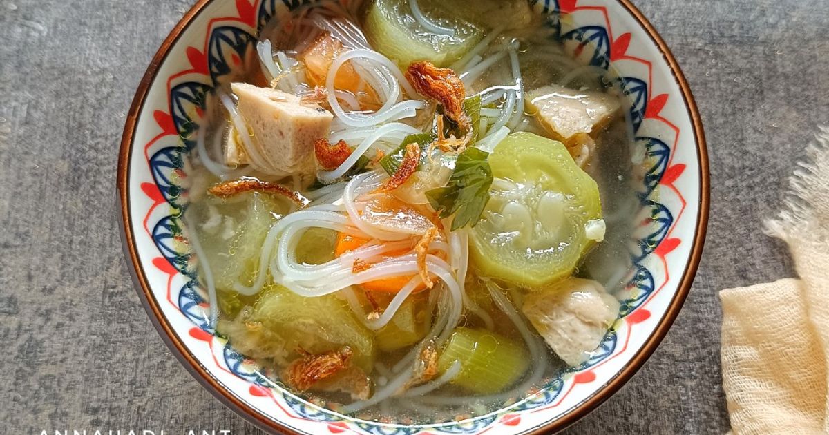 Sop Oyong Bihun Bakso