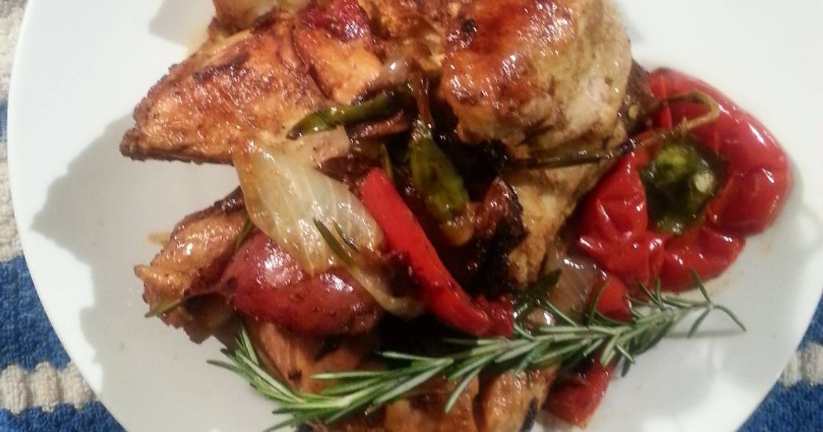 Roast Chicken On Stove Top In A Dutch Oven Recipe By Chef Babalou Cookpad