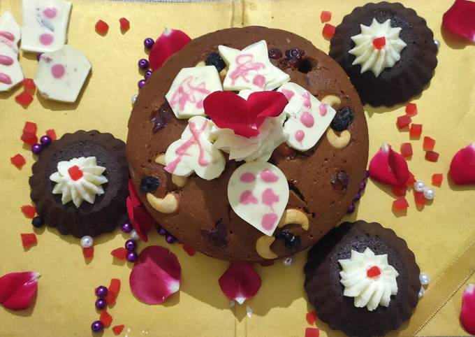 Star Cookies Brownie Plum Cake Recipe by Sudha Wani - Cookpad