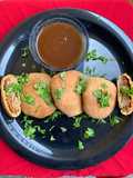 Air fried kabuli chana moong dhal Kachori