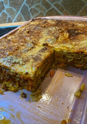 Lasagne házi tésztával recept fotója