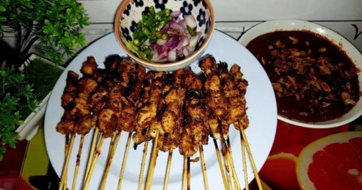 Sate ayam sambel kacang