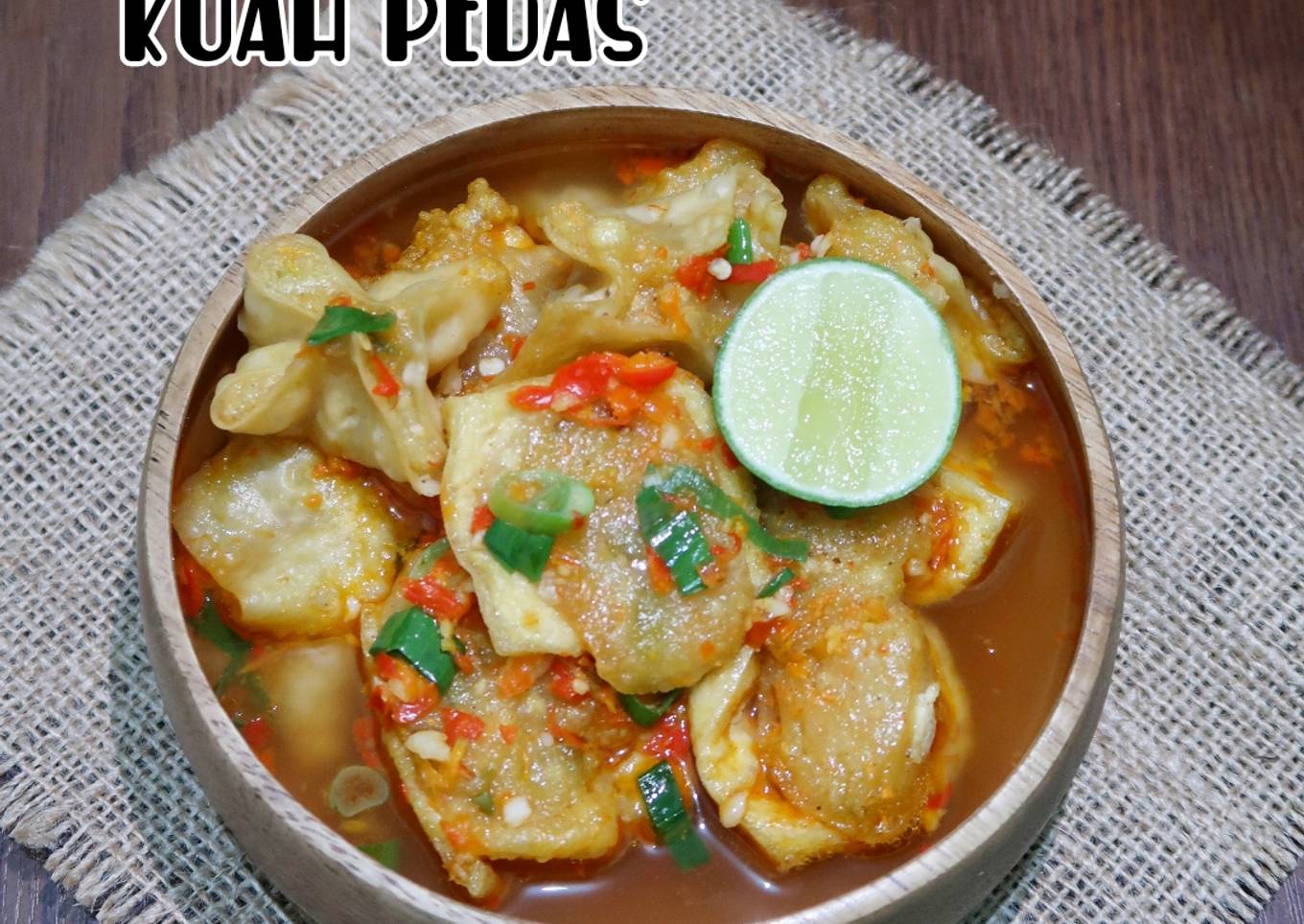 Tahu Aci Kuah Pedas