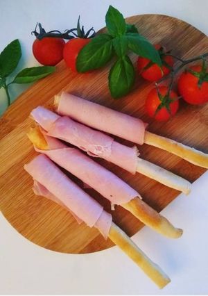 Reggeli sonkás grissini recept fotója