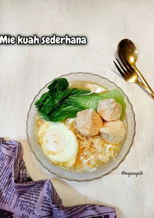 Foto resep Mie Kuah Sederhana