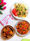 Set Menu Ultah : Sambal Terong Lalap, Semur Ayam Kecap Berempah dan Nasi Goreng Otokowok Khas Cirebo