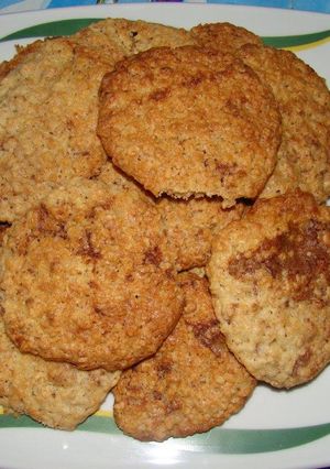 Zabpelyhes keksz recept (cookie) recept fotója