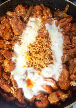 Foto resep Cuncheon Dak Galbi (ayam pedas korea)