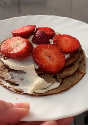 Una foto de Tortitas de banana