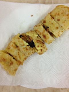 元本山海苔--海苔肉鬆起司蛋餅 的食譜成品照片