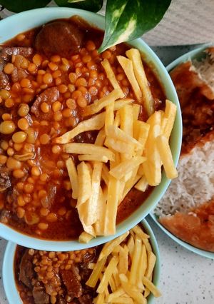 عکسی از دستور قیمه غوره