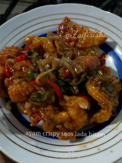 Foto resep Ayam crispy saos lada hitam