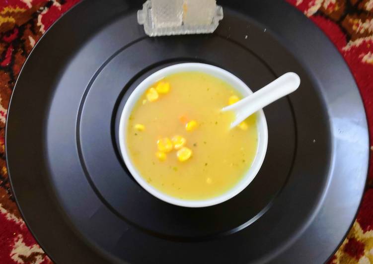 Simple Way to Prepare Speedy Corn Carrot Soup